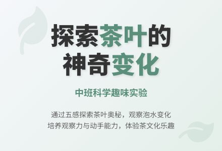 《茶叶》中班科学教案-幼师课件网