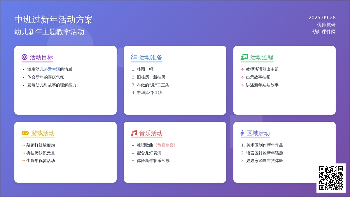 中班教案过新年