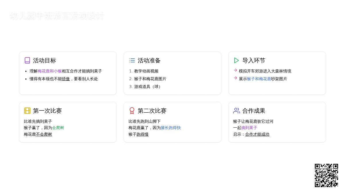 幼儿园中班下学期语言《谁的本领大》教案设计