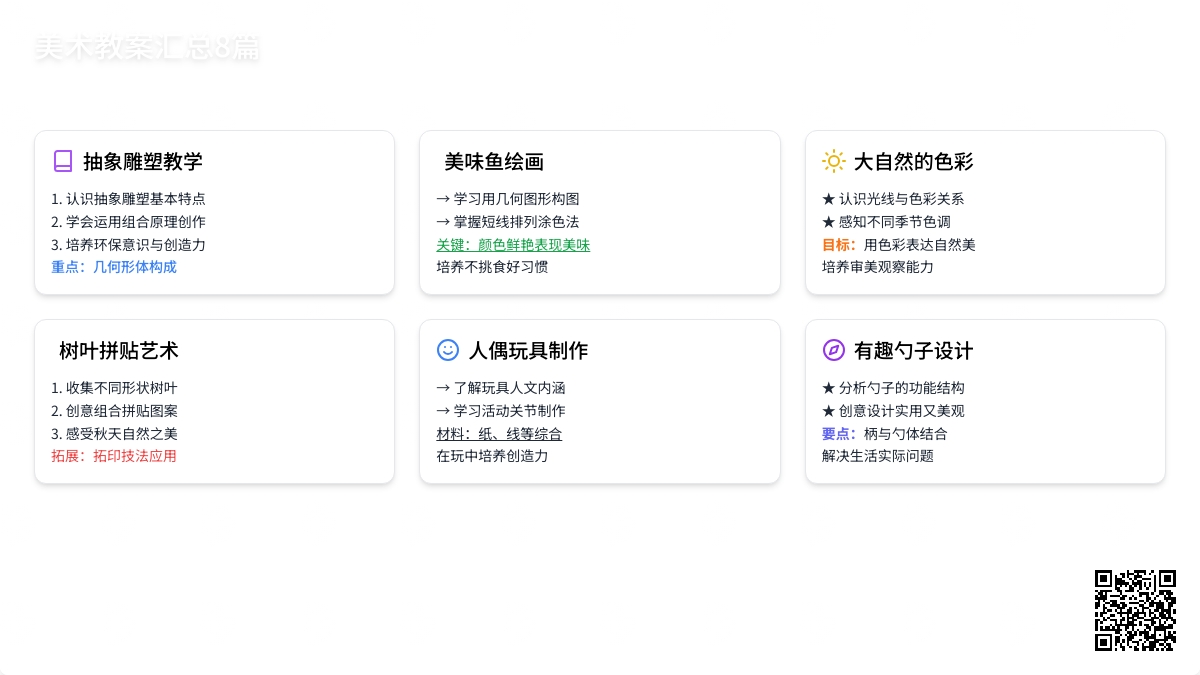 美术教案汇总8篇