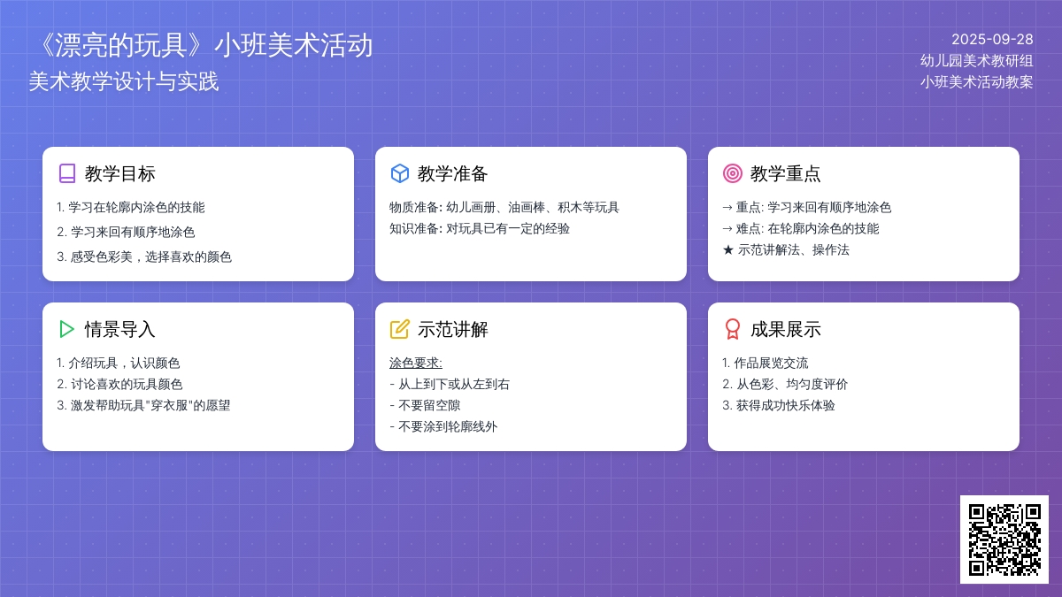 《漂亮的玩具》小班美术活动教案