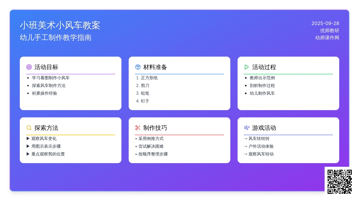小班美术教案小风车