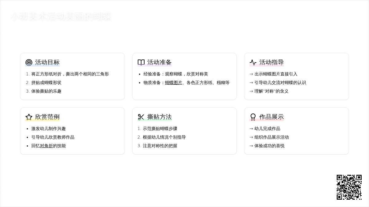 小班美术活动美丽的蝴蝶教案