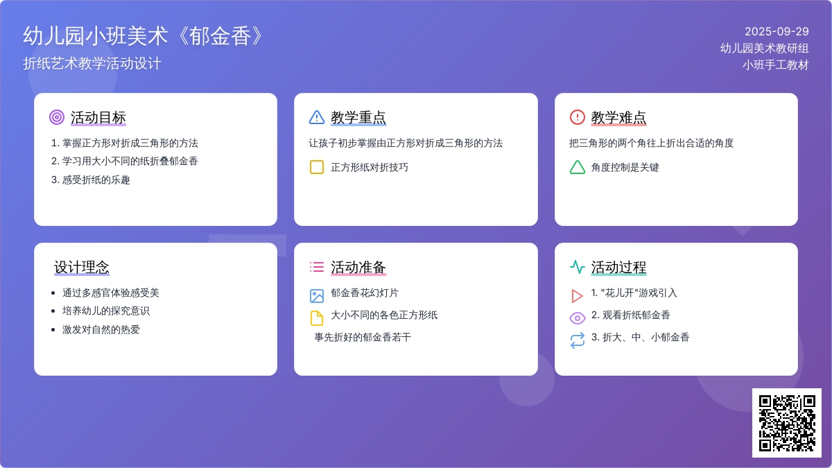 幼儿园小班美术《郁金香》教案