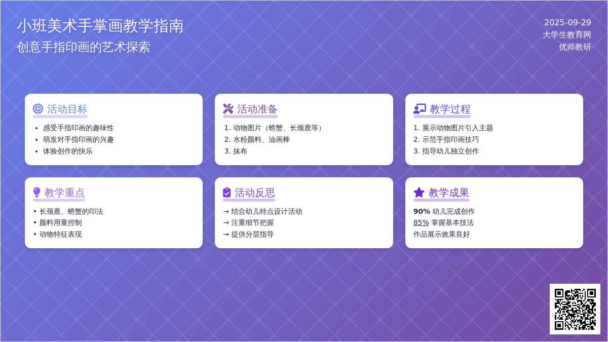 小班美术教案手掌画