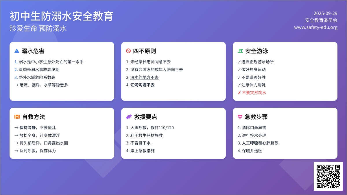 初中生防溺水安全教案范文（通用5篇）