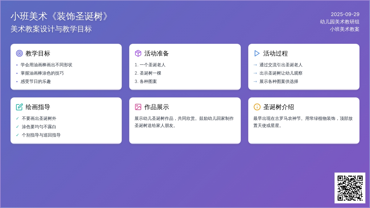 小班美术《装饰圣诞树》教案