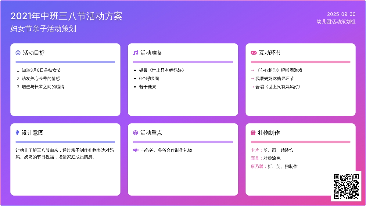 2021年中班三八节活动方案