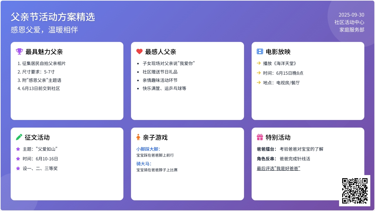 关于父亲节活动方案（精选5篇）