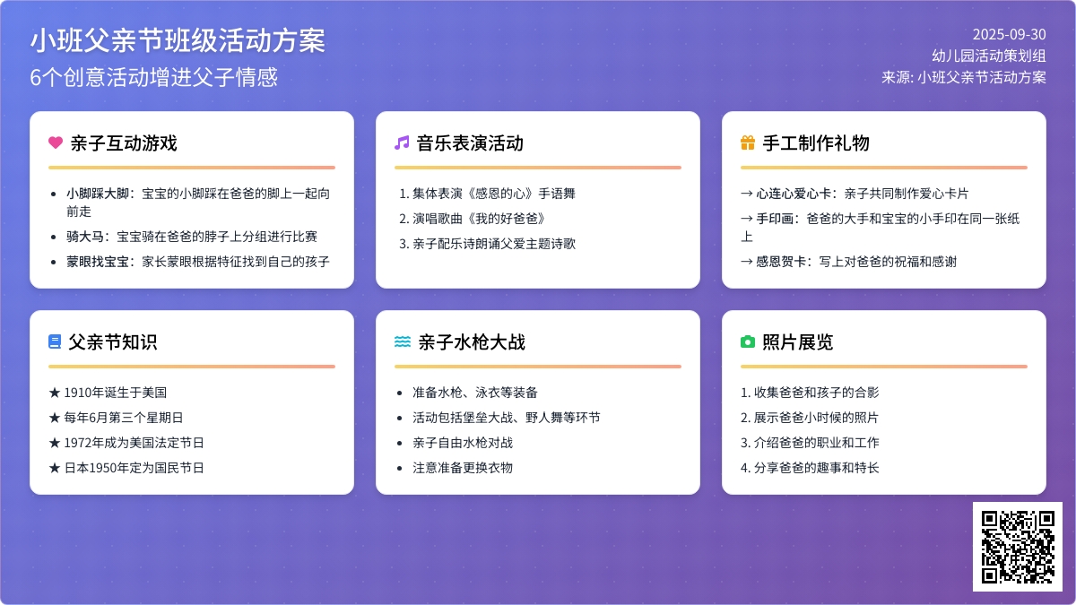 小班父亲节班级活动方案（通用6篇）