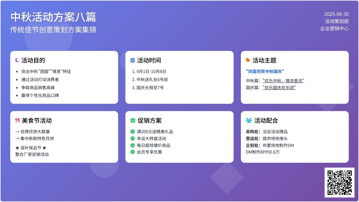 【精品】中秋活动方案八篇