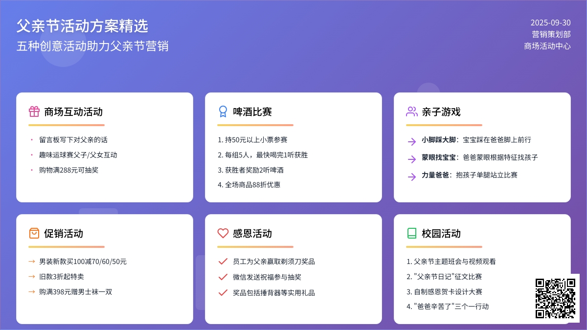 关于父亲节的活动方案（精选5篇）
