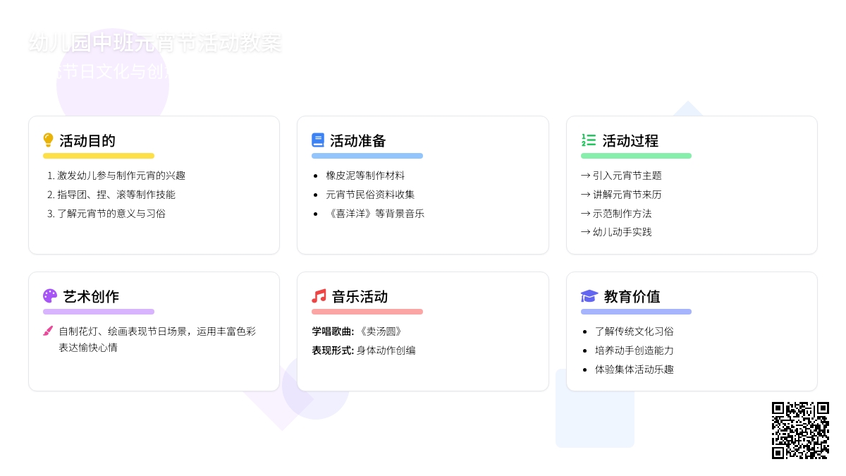 最新幼儿园中班元宵节活动教案