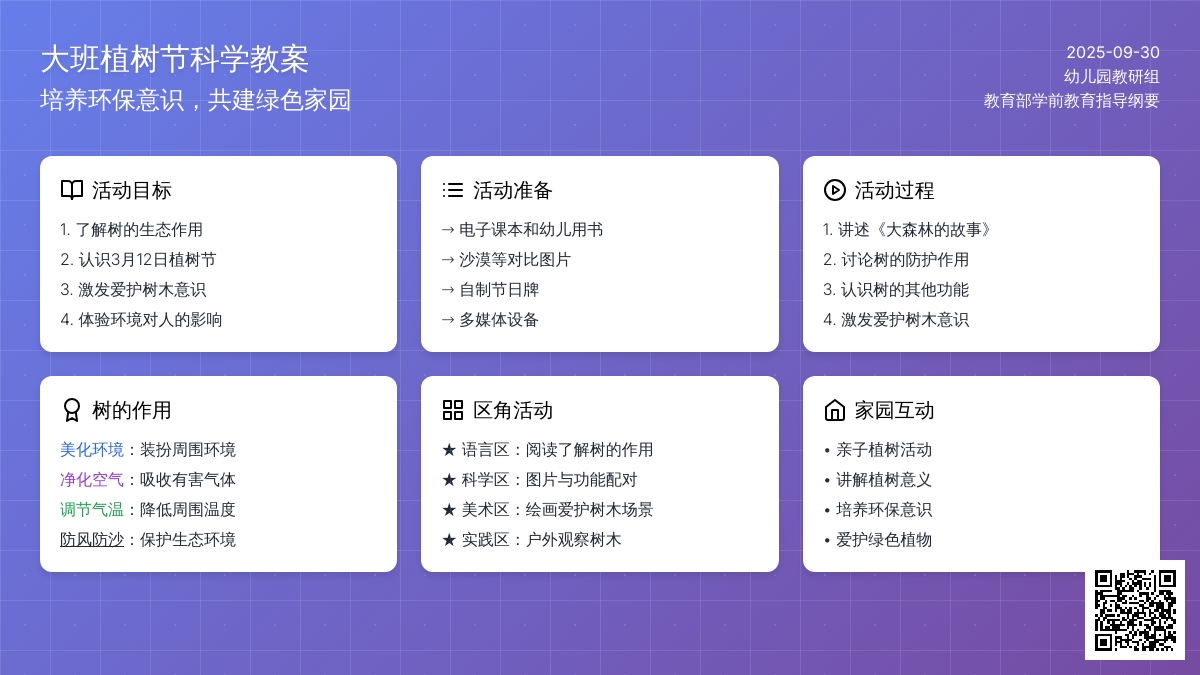 大班植树节科学教案