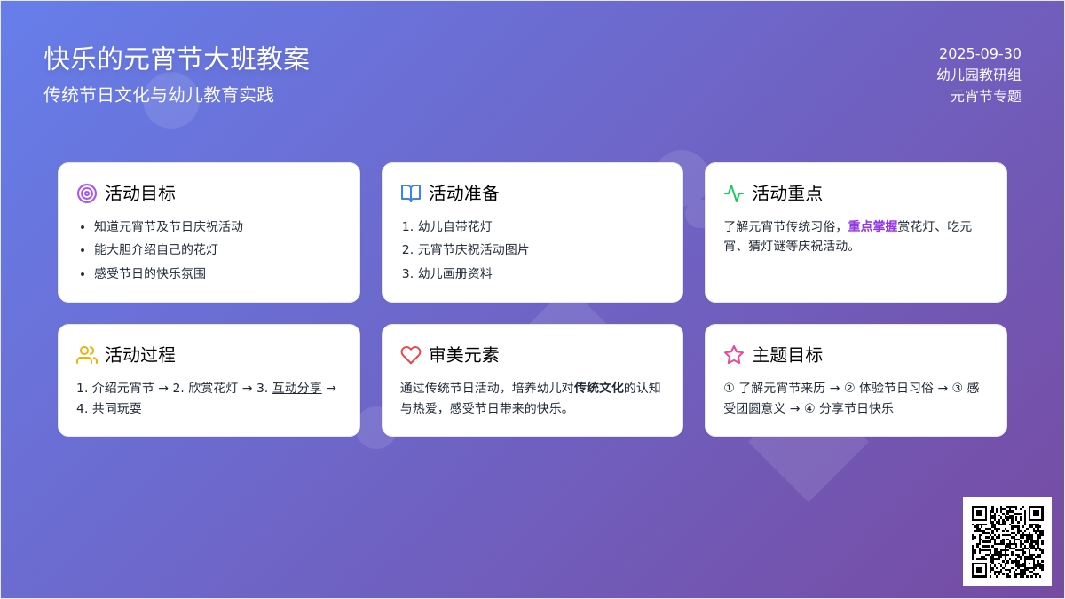 快乐的元宵节大班教案