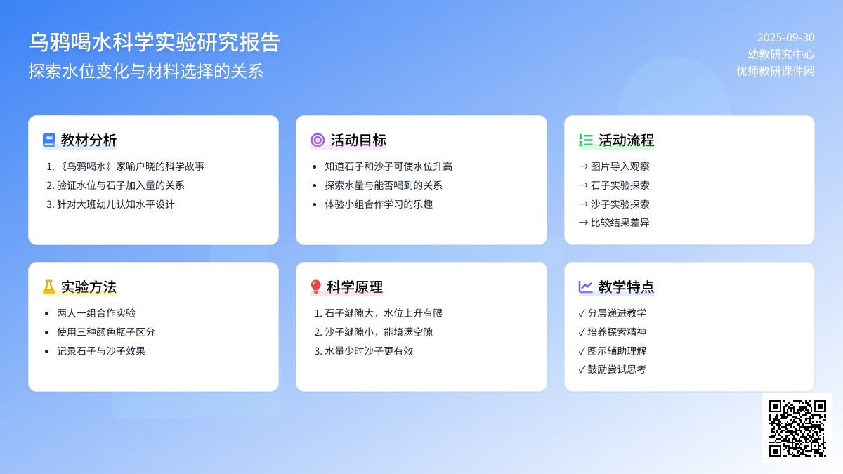 大班科学活动说课稿《乌鸦喝水》