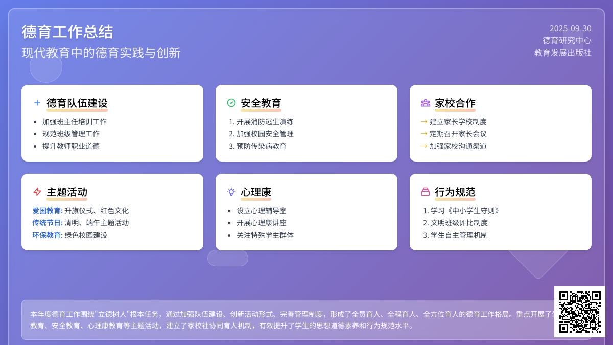 德育工作总结（精选17篇）