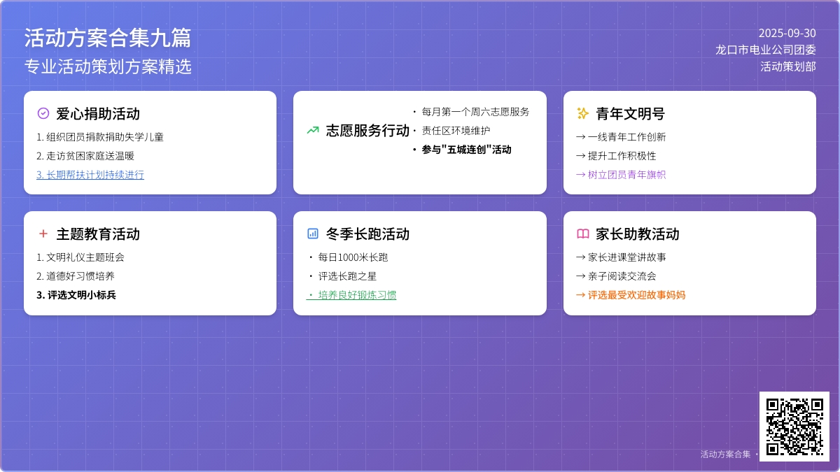 【热门】活动方案合集九篇