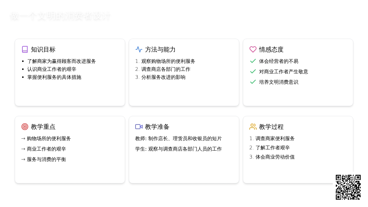 做一个文明的消费者教案设计