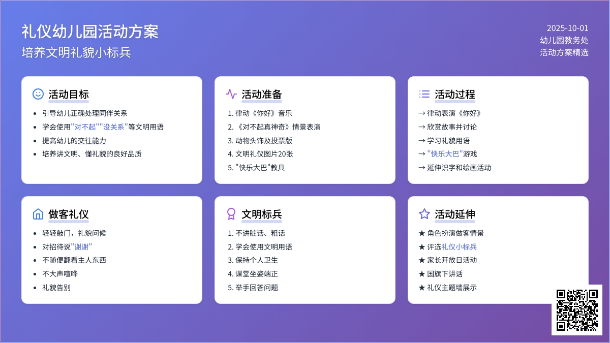 礼仪幼儿园活动方案（精选3篇）