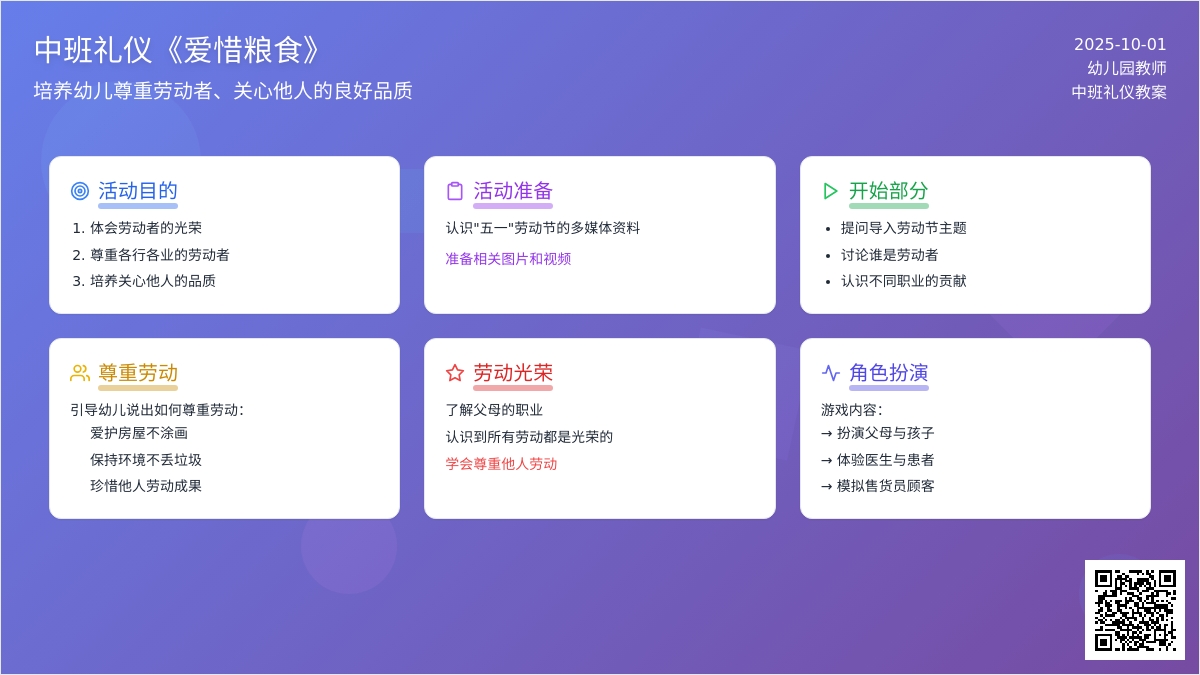 中班礼仪教案《爱惜粮食》