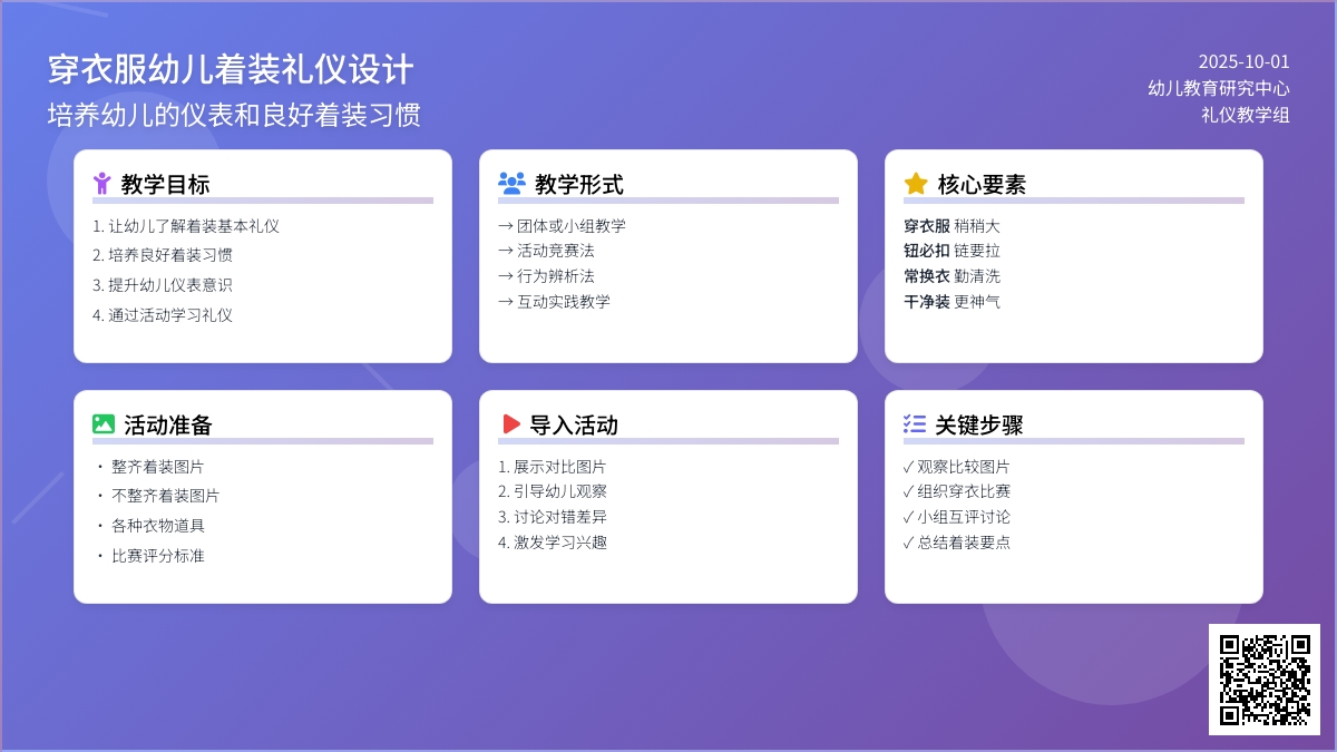 穿衣服幼儿着装礼仪教案设计