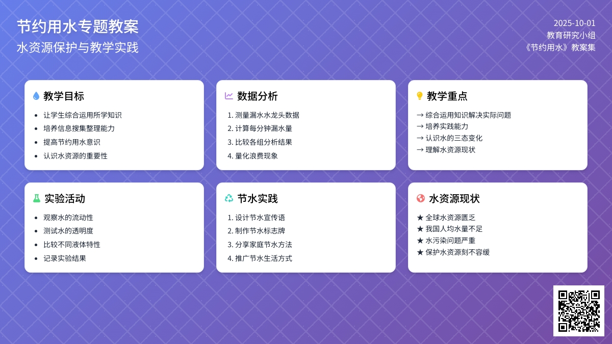 《节约用水》教案（通用6篇）