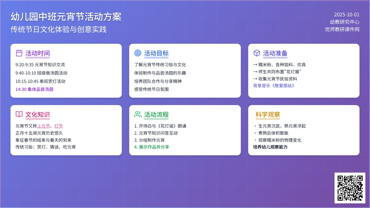 幼儿园中班元宵节活动方案