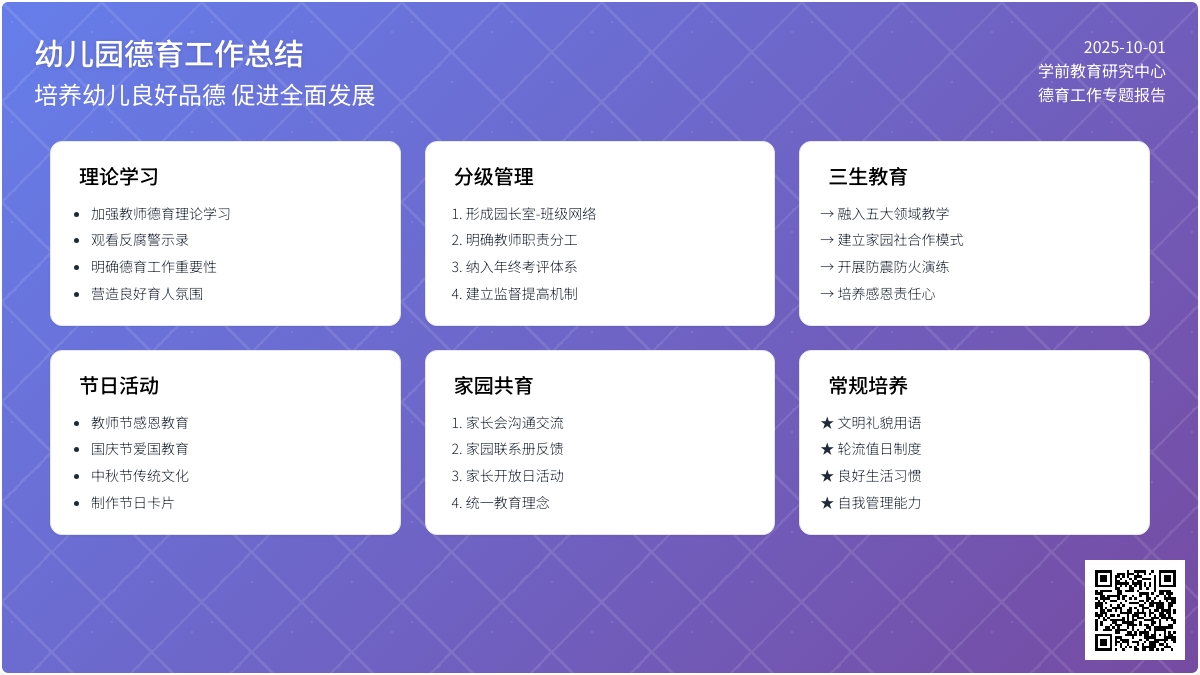 幼儿园德育工作总结（通用5篇）