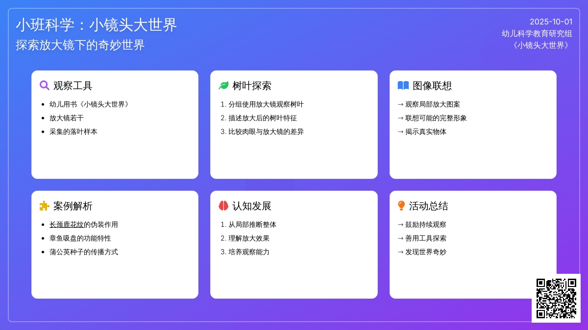 小班科学：小镜头大世界