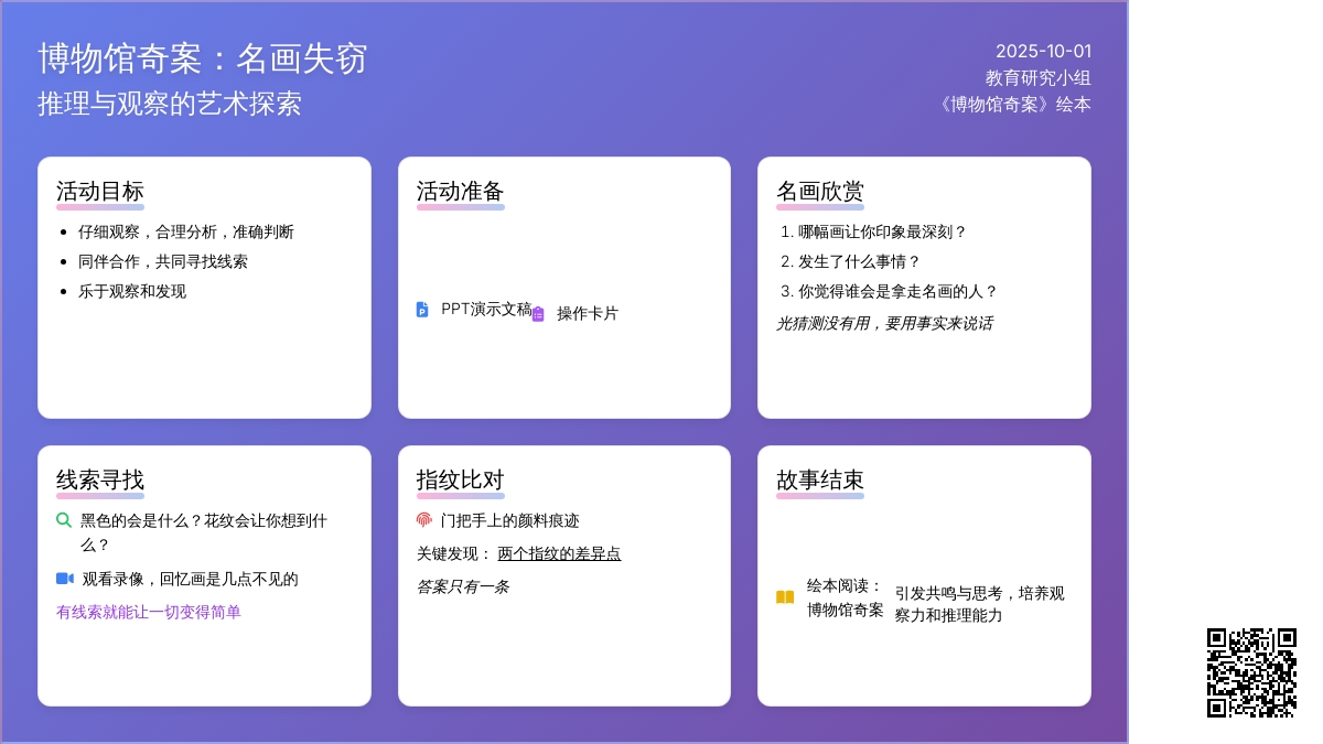 绘本阅读：博物馆奇案――名画失窃