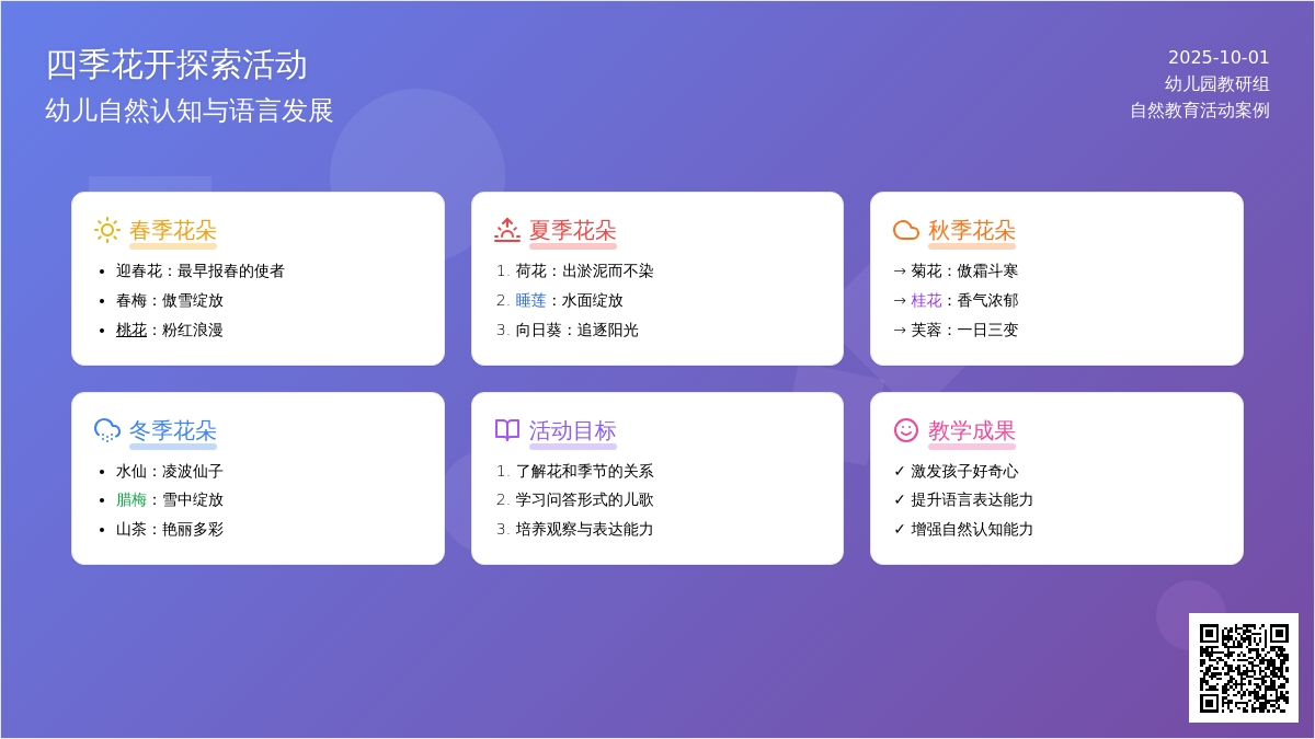 幼儿园小班活动教案：对花