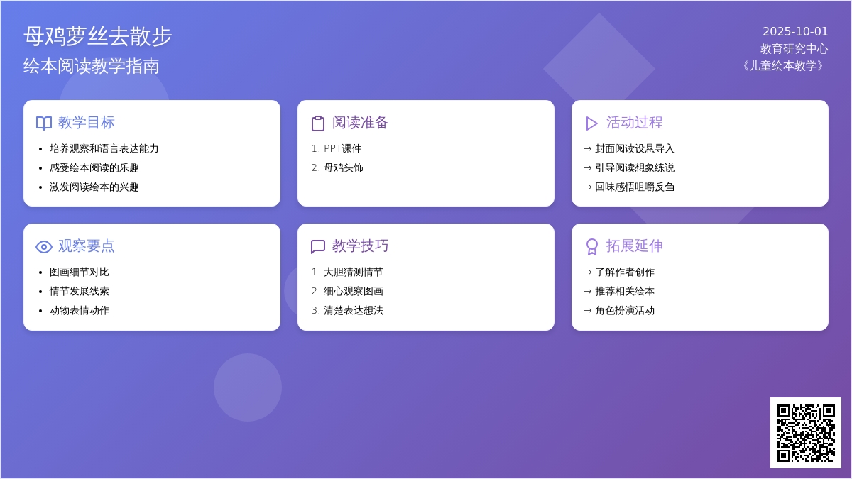 幼儿园大班绘本《母鸡萝丝去散步》含课件