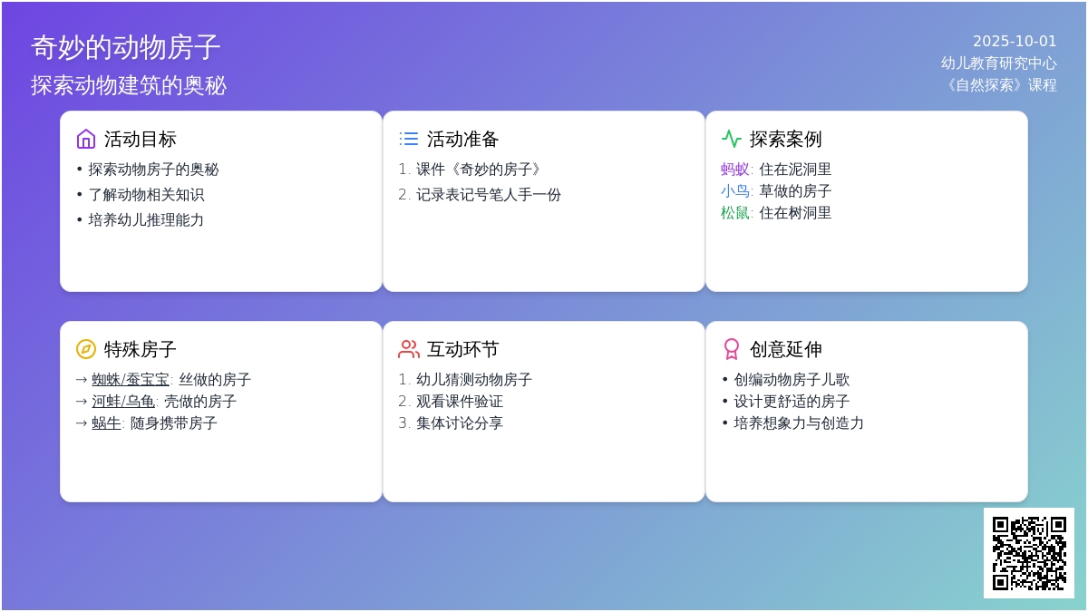 大班综合活动:奇妙的房子