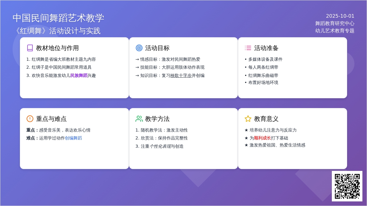 幼儿园大班舞蹈说课稿《红绸舞》