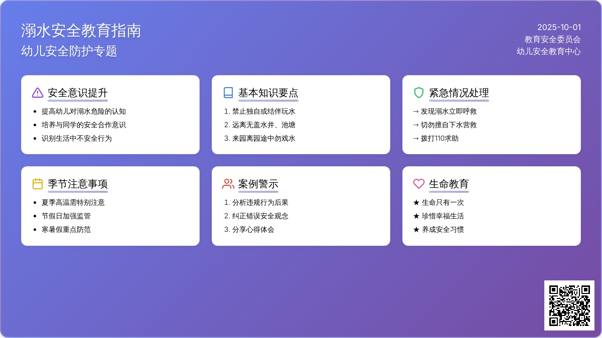 幼儿园中班安全教案:防溺水安全教育　