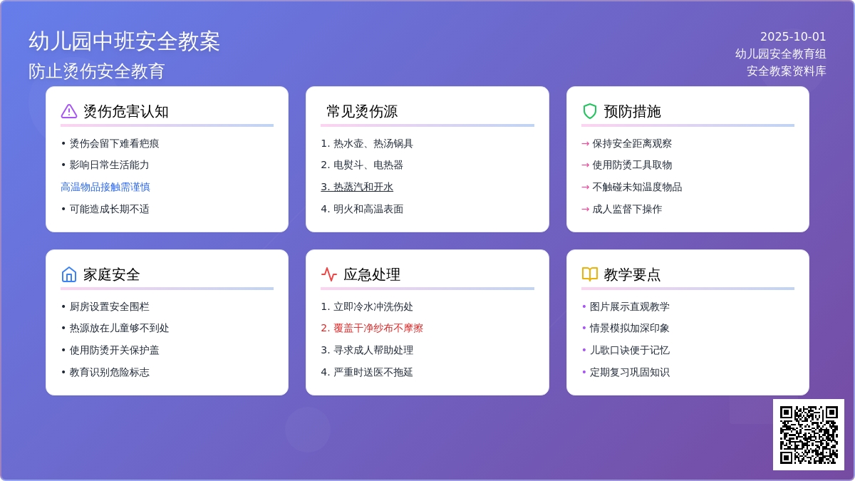 幼儿园中班安全教案：防止烫伤