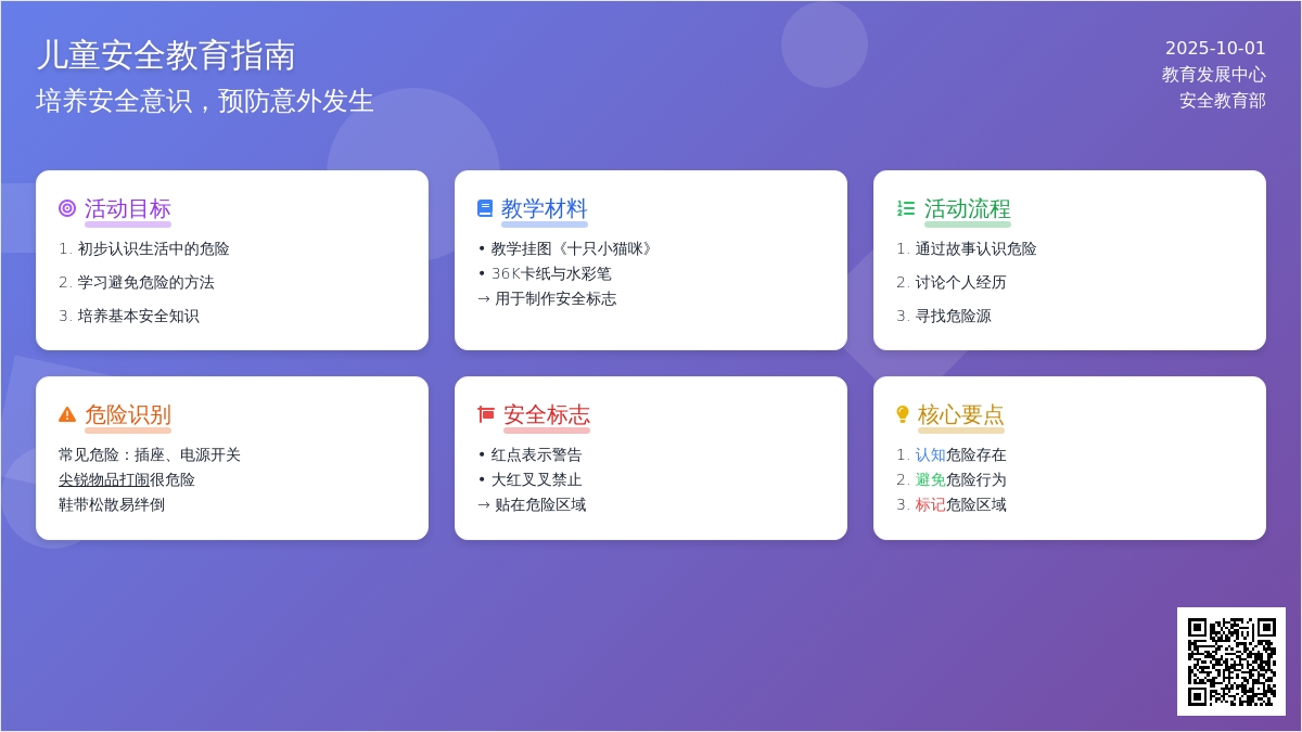 中班安全游戏：十只小猫咪
