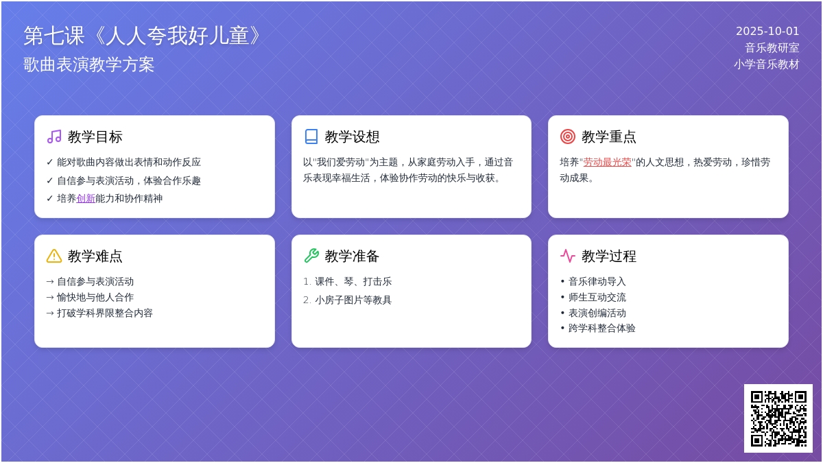 学前班音乐教案：《人人夸我好儿童》（歌曲表演）