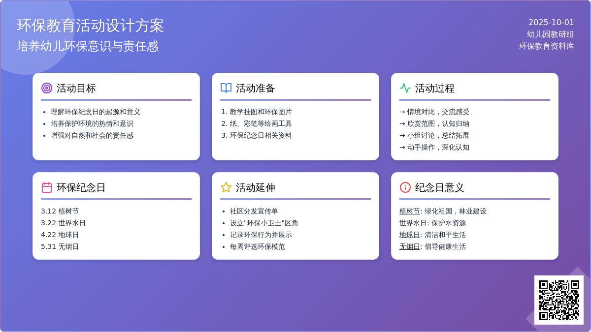 学前班下册教案：环保纪念日