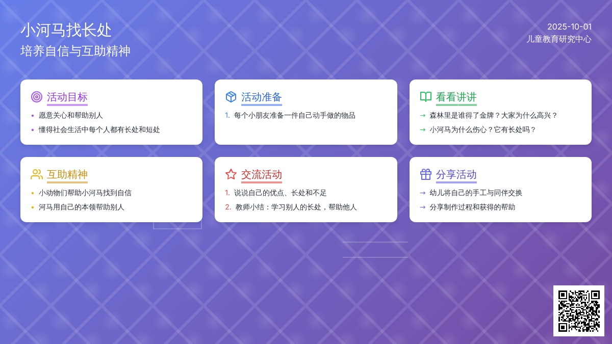 学前班社会教案：小河马找长处