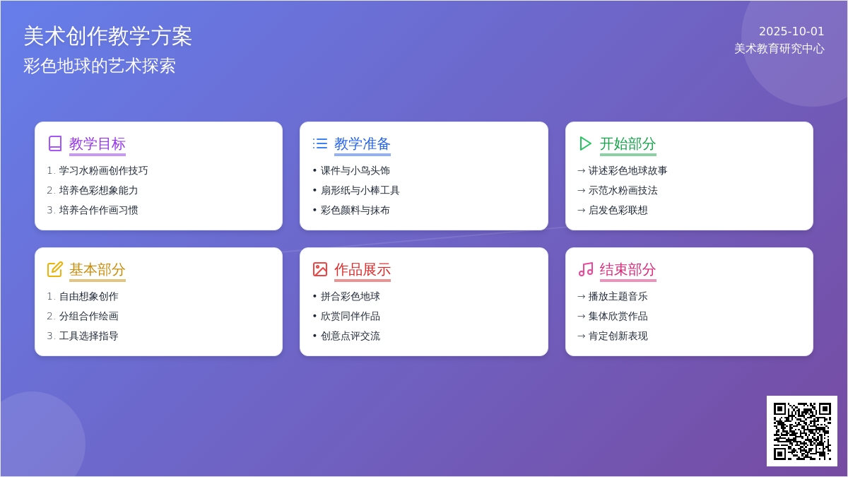 学前班美术教案：彩色的地球