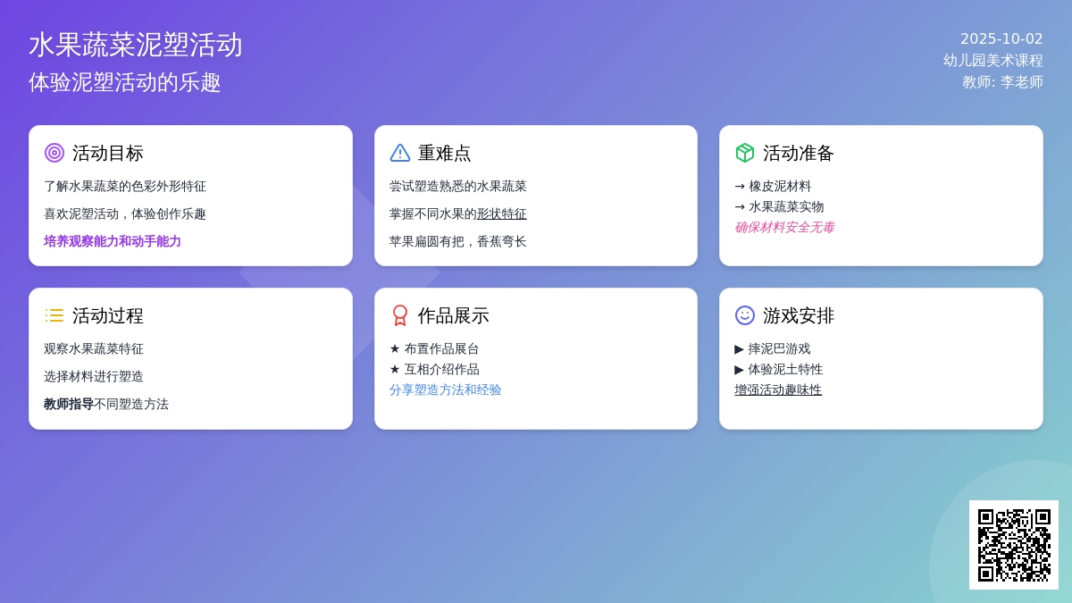学前班美术教案：好吃的水果和蔬菜