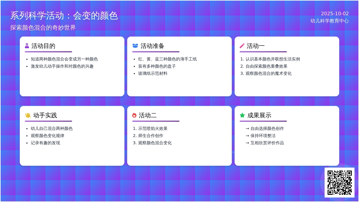 系列科学活动：会变的颜色