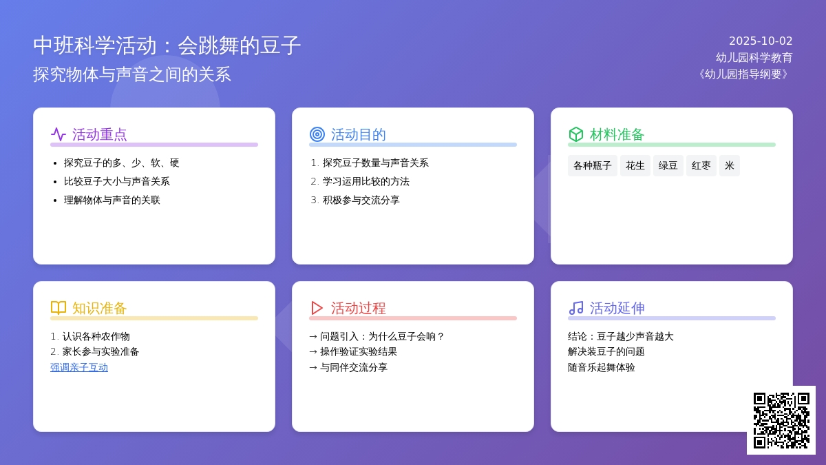 中班科学活动：会跳舞的豆子