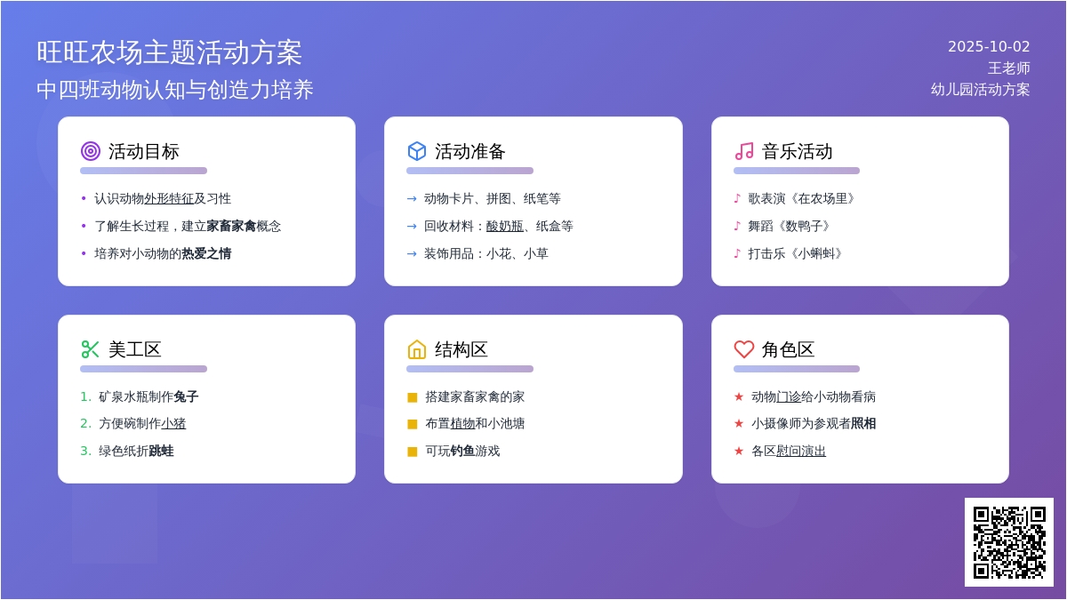 主题区域活动——在农场里