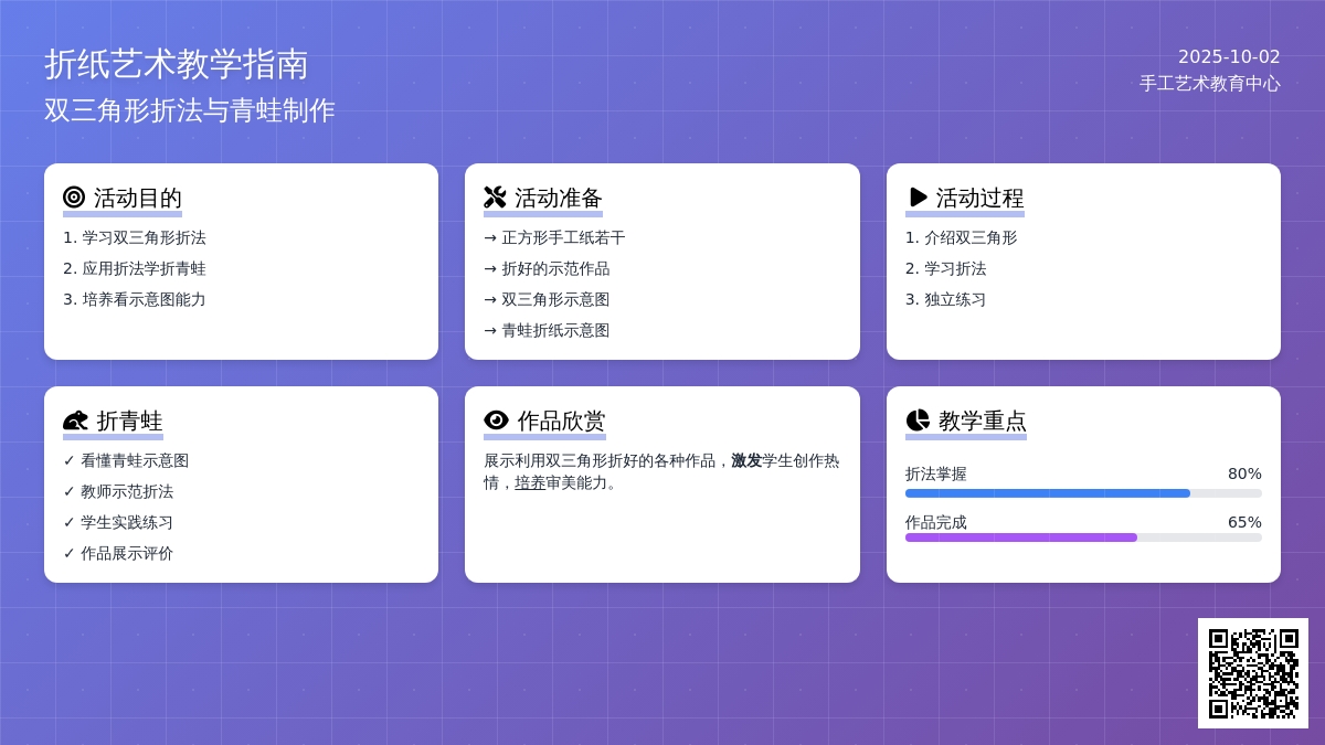 幼儿园中班手工课折纸教案：青蛙