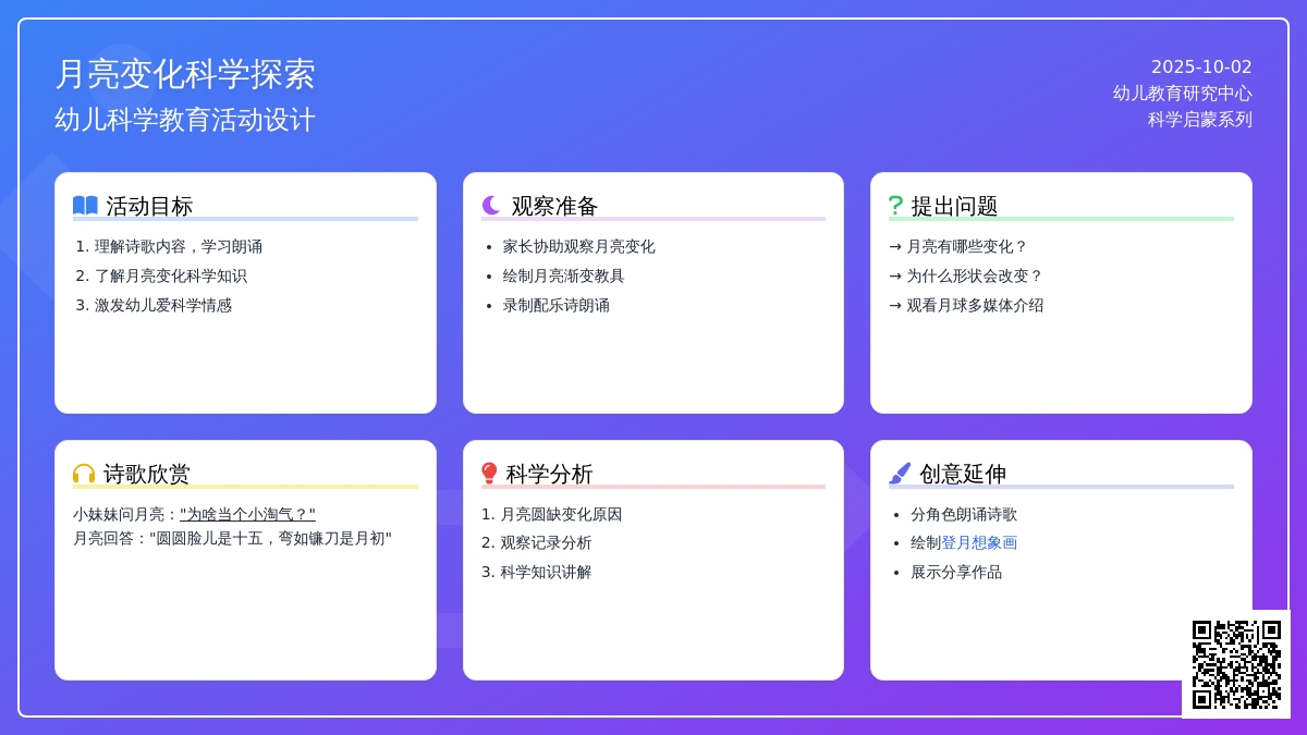 幼儿园中班中秋主题活动：我与月亮的对话