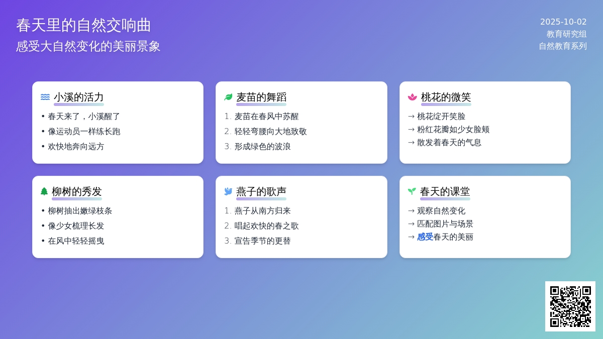 幼儿园中班语言活动教案：春天来了