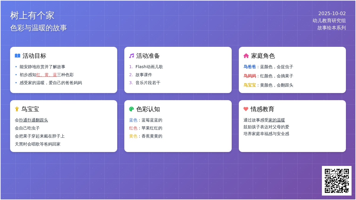 幼儿园托班语言教案：树上有个家